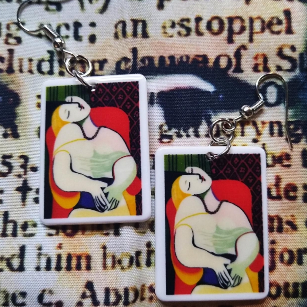 Picasso Painting Earrings